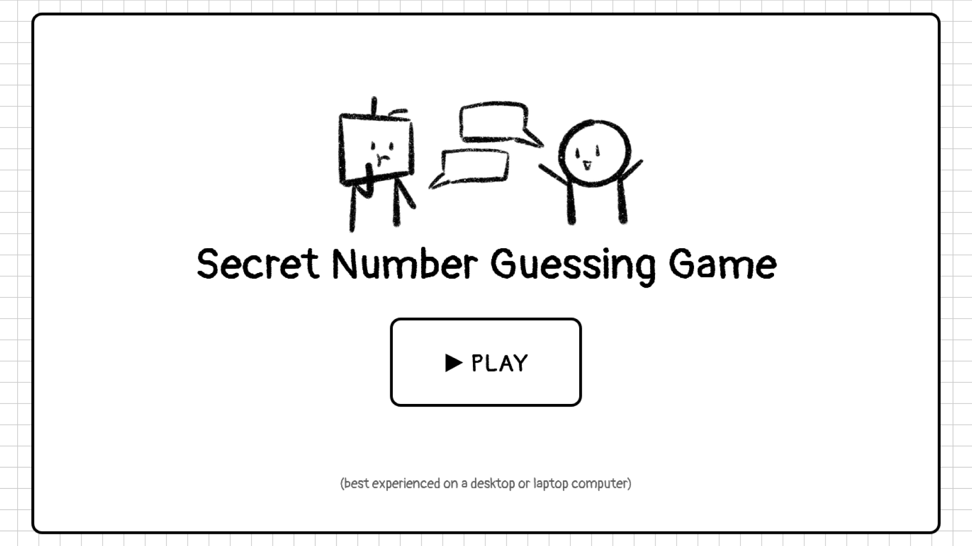 Secret Number Guessing Game